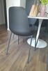 Czarne minimalistyczne 2 krzesła krzesło ikea jysk - 3