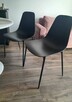 Czarne minimalistyczne 2 krzesła krzesło ikea jysk - 2