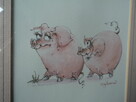 Świnie na wakacjach 31/31 cm papier. (kopia) w ramę 2 prace. - 10