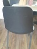 Czarne minimalistyczne 2 krzesła krzesło ikea jysk - 5