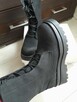 Damskie buty traperki czarne 38 - 2