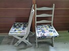 Krzesła dębowe na balkon , taras - 3
