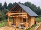 Domek z Bali Drewnianych Okrągłych 180 mm 50m2 z Poddaszem - 3