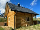 Domek z Bali Drewnianych Okrągłych 180 mm 50m2 z Poddaszem - 6