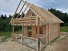Domek z Bali Drewnianych Okrągłych 180 mm 50m2 z Poddaszem - 7