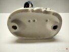 Figura porcelana szkliwiona -stan idealny Dziadkowie niebieska - 8