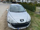 Peugeot 308 Benzyna, klimatyzacja, 8 airbag, tempomat, hak, drugie koła alufelgi - 2