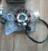 Iskrownik stator motorower FMB 4T: 8 cewek 5 kabli+dwie świe - 2
