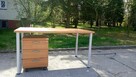 Biurko 140x80cm biurka stoły białe do szkół biur domu - 6