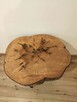 Stolik kawowy plaster drewna zywica duzy Krakow - 2