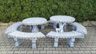 Betonowe meble ogrodowe tarasowe komplet ogrodowy zestaw - 2