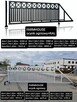 Brama przesuwna 4m wypełnienie panel aluminiowy, inne modele - 5