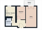 Wyremontowane, dwupokojowe  34,7 m2 - 2