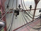 Lampa / Żyrandol wiszący czarny w stylu Rustykalnym - 7