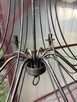 Lampa / Żyrandol wiszący czarny w stylu Rustykalnym - 6