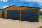 Garaż blaszany drewnopodobny 6x6 6x3 4x4 - 4