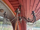 Lampa / Żyrandol wiszący czarny w stylu Rustykalnym - 2