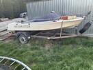 Łódź wędkarska +Przyczepa podlodziowa +Silnik Johnson 15 Km
