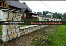 Ogrodzenie z kamienia naturalnego, płot z piaskowca, mur - 13