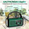 Domowe radio awaryjne z panelem solarnym i wskaźnikiem baterii - 7