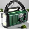 Domowe radio awaryjne z panelem solarnym i wskaźnikiem baterii - 2