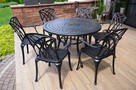 Meble ogrodowe aluminiowe komplet 4-6 osobowy