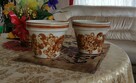2 szt doniczka z fajansu