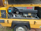 Sprężarka przemysłowa Atlas Copco-diesel, na przyczepie.