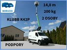 Renault Master podnośnik koszowy KLUBB K42 P, 14.,8 m, 200 kg, 2 osoby,