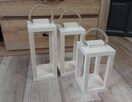 Stroik drewniany baza lampion pod kompozycje z drewna 3szt - 3