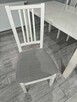 Sprzedam stół z krzesłami - stól biały połysk - 4