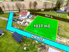 Działka 1037 m2 Jarząbkowice gm. Pawłowice - media, udział w - 2