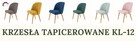 Nowoczesne krzesła tapicerowane KL12 - salon, hotel i lobby - 9