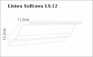Sztukateria sufitowa XPS/styrodur-LS.12 listwy karniszowe le - 2