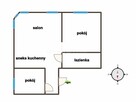 Interesujące trzy pokoje w centrum - bezczynszowe. - 1
