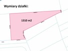 Działka budowlana w pięknym miejscu 1310 m2. - 1
