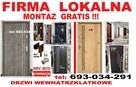 Drzwi wejściowe zewnętrzne z montażem wewnątrzklatkowe