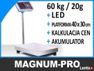 Waga do magazynu 60kg sklepowa licząca platformowa - 1