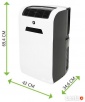 Mocny KLIMATYZATOR PRZENOŚNY Klimatyzacja EQUATION 2.6kW Grz - 7