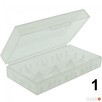 Pudełko na baterie CR123A przezroczyste 18650 17670 16340 6 - 2