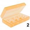 Pudełko na baterie CR123A przezroczyste 18650 17670 16340 6 - 3