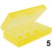Pudełko na baterie CR123A przezroczyste 18650 17670 16340 6 - 7