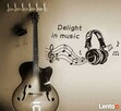 Naklejki ścienne na ściane Muzyka Słuchawki DJ WS-0077 - 2