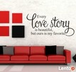Naklejki ścienne na ścianę Napis Cytat Love Story - 3