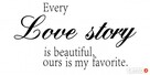 Naklejki ścienne na ścianę Napis Cytat Love Story - 1