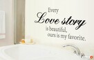 Naklejki ścienne na ścianę Napis Cytat Love Story - 2