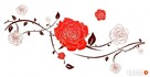 Naklejki ścienne na ścianę Kwiaty Róże Róża WS-0023 - 3