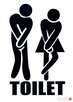 Naklejki na drzwi toalety łazienki WC WS-0184 - 1