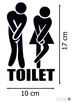 Naklejki na drzwi toalety łazienki WC WS-0184 - 2