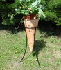Sprzedam donicę ceramiczną + stojak od kowala wys.75 cm. - 3